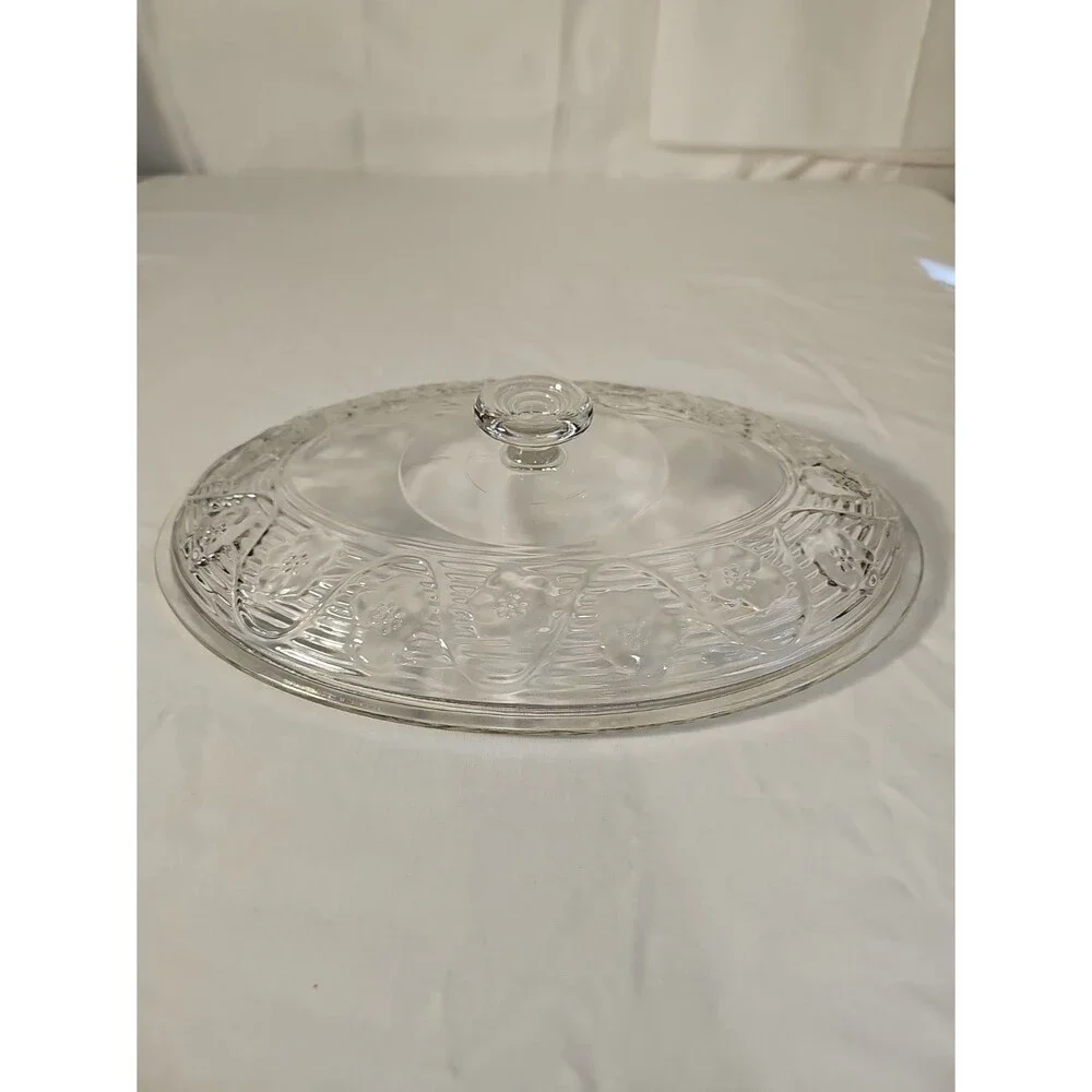 Vintage Anchor Hocking Avalon Patter replacement Lid 2 qt